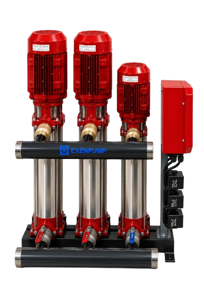 EXDP-Y 2/1506-J208 (2x21m³/h-60mSS+2m³/h-70mSS) 2 Elektrik + 1 Jokey Yangın Hidroforu