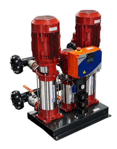 EXDP-Y 2/3004-J208 (2x45m³/h-60mSS+2m³/h-70mSS) 2 Elektrik + 1 Jokey Yangın Hidroforu