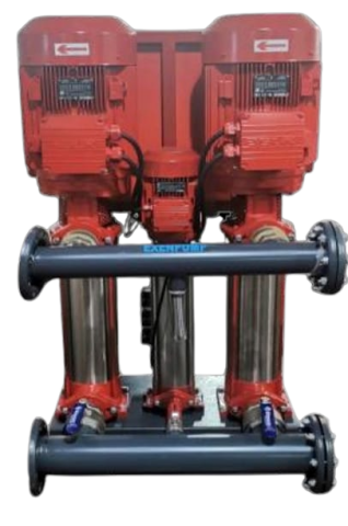 EXDP-Y 2/3005-J210 (2x45m³/h-75mSS+2m³/h-90mSS) 2 Elektrik + 1 Jokey Yangın Hidroforu