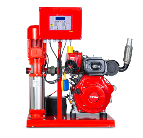 YKO 10/7-30 / D10 - (2x12m³/h - 65mSS) - 1 Elektrik + 1 Dizel Yangın Hidroforu