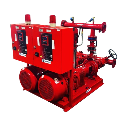 EYN 2N 50/250Y-22E-EXDP 1/210J NFPA20 YANGIN POMPA SETİ (40m³/h - 74mSS) - 2 ELEKTRİK + 1 JOKEY POMPALI
