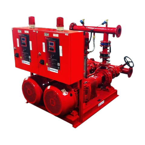 EYN 2N 50/250Y-22E-EXDP 1/210J NFPA20 YANGIN POMPA SETİ (40m³/h - 74mSS) - 2 ELEKTRİK + 1 JOKEY POMPALI