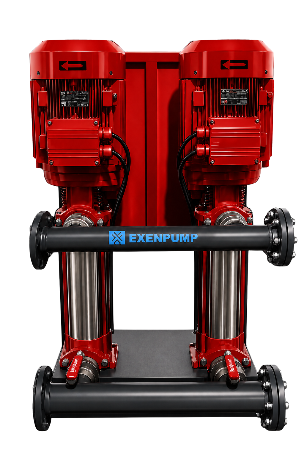 EXDP-Y 2/4006 İki Pompalı Yangın Hidroforu (2x60m³/h-100mSS)