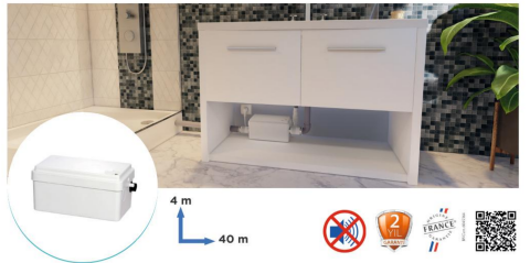 SANISHOWER Gri Su Tahliye Pompası
