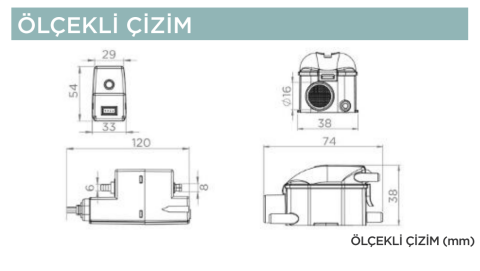 SANICONDENS CLIM MINI S Klima Yoğuşma Suyu Pompası