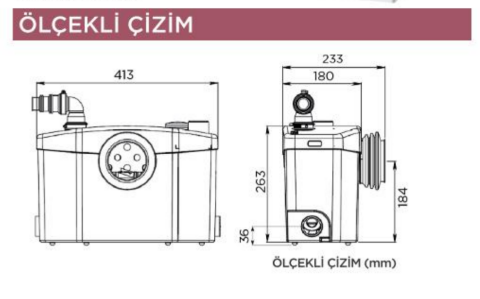 SANIPRO XR WC Öğütücü