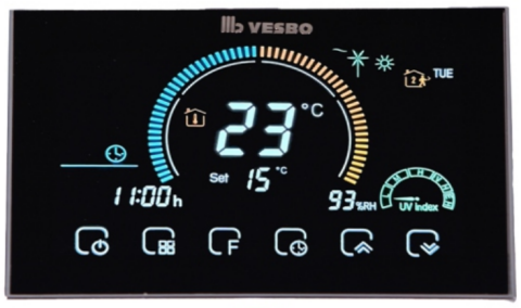 Vesbo Comfort X Luxury Oda Termostatı 230 V Wi-Fi