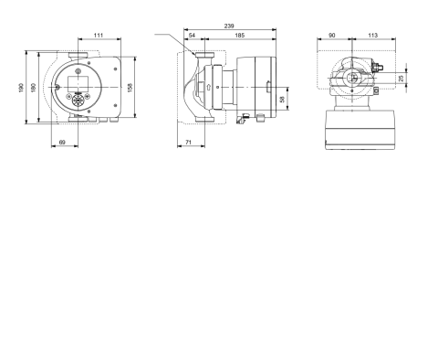 MAGNA3 25-60 180 Frekans Konvertörlü Sirkülasyon Pompası