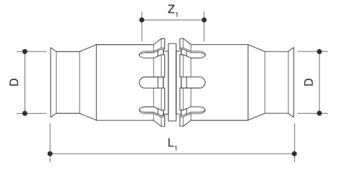 FRÄNKISCHE alpex-plus PPSU Ekleme 16–16 mm – 10 Adet