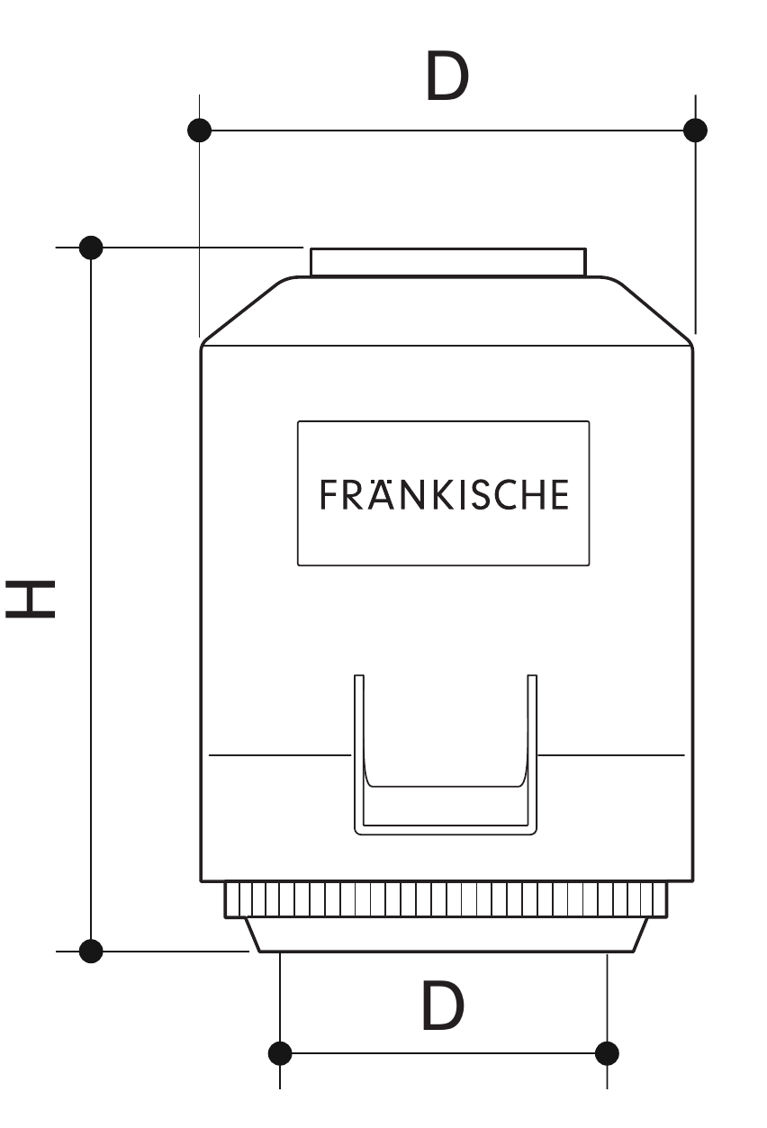 FRÄNKISCHE 79506027 teknik ölçülendirme çizimi